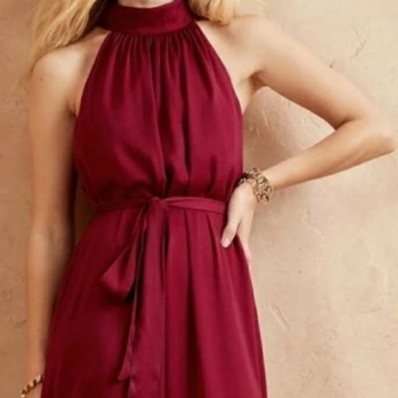 BNWT Banana Republic Red Halter Dress - Picture 4 of 7